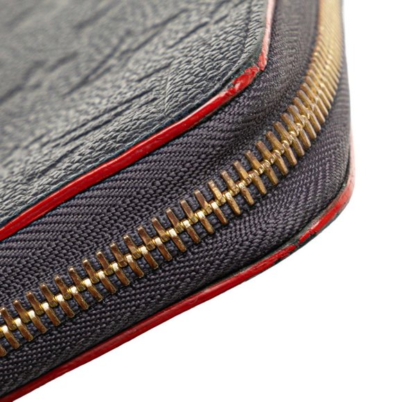 LOUIS VUITTON Red Monogram Leather Wallet - Picture 5 of 10